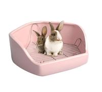 Nudorpn Bac à litière pour chat pour cage, litière d'angle pour petits animaux de compagnie | Coin de toilette pour petits animaux | Toilettes amovibles pour animaux de compagnie design en fil de fer