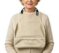 Nudorpn Bavoirs Adultes Pour Manger - Attrape-Miettes Ajustable Réutilisable Et Imperméable,Protection de Vêtements pour Femme pendant les Repas,Pour La Maison, Le Restaurant, L'Hôpital, L'Extérieur
