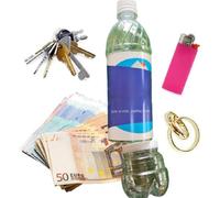 Nudorpn Bouteille d'eau avec couvercle anti-fuite, récipient secret portable avec grand compartiment pour l'argent, les clés, les objets de valeur, design sans pour les voyages, le camping