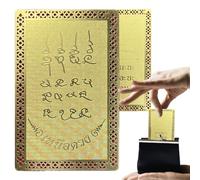 Nudorpn Carte en cuivre pour collectionneurs, symbole de prospérité de bon augure | Carte à motif de lune Art cuivre à collectionner | Pour famille, amis, adolescents, camarades de classe