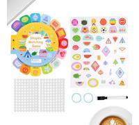 Nudorpn Cartes Flash d'Apprentissage pour Tout-Petits - Développement Des Compétences Main-Œil Carte Flash,Carte De Correspondance Des Formes - Pour Les Écoles Itinérantes, La Maternelle, L'École À La