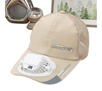 Nudorpn Casquette Ventilée pour Homme, Casquette à Ventilateur avec Recharge USB, Régulation 3 Vitesses Respirant Séchage Rapide pour Cyclisme Randonnée Pêche Camping Course