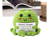 Nudorpn Crochet - Jouet avec carte de motivation - Figurine inspirante pour femmes, hommes, enseignants, étudiants, filles, amis - Cadeau créatif