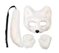 Nudorpn Déguisement Renard pour Fille | Accessoires de Déguisement pour Halloween - Renard Enfant Adulte avec Masque Patte Queue | pour Fête Événement Masquerade Convention Carnaval