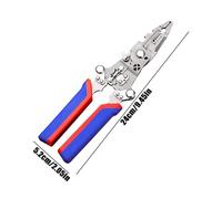 Nudorpn Dénudeurs de Fils Électriques,Avec Testeur De Tension Pliable,Pince À Dénuder Manuel Pour Électricien | Pour Usine Garage Atelier Amateurs Débutants Professionnels