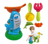 Nudorpn Ensemble de jouets de sable - Jouet de jardin, camping, mer, piscine - Formes d'animaux amusantes - Jeu de plage interactif pour les familles - Plaisir aquatique en vacances