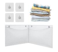 Nudorpn Filet de rangement pour jouets - Filet d'angle en peluche - Organiseur de jouets - Peu encombrant - Présentoir de poupées mignonnes - Décoration de chambre pour chambre à coucher, chambre