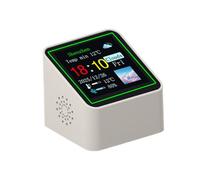 Nudorpn Horloge de station météo - Capteur intelligent de température et d'humidité - Petite station météo électronique numérique - Pour l'intérieur, table de chevet, chambre à coucher, cuisine