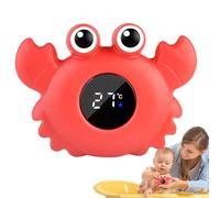 Nudorpn Jauge de température de bain, jauge de température de bébé,Jouet flottant de bain pour bébé de dessin animé - Jauge de de de grossesse de sécurité avec écran Lcd, jauge de
