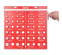 Nudorpn Jauge précise de filetage et de vis - Outil de mesure précis du filetage de boulon - Diamètre de vis en pouces et en métrique - Outils de mesure précis pour l'identification des éléments de