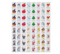 Nudorpn Jeu de Mahjong Flag | Set De Tuiles De Mahjong Portable pour Voyage,1 Jeu Familial pour Maison, Fête, Voyage, Anniversaire, Garçons, Filles, Adultes, Pâques, Halloween, Pique-Nique