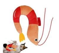 Nudorpn Jouets pour Chats À L'À Chat | Doudou Câlin Jouets Chaton Cataire,Forme Crevette Compagnon Doux Animaux Qui S'ennuient,pour Toutes Tailles De Chats Petites