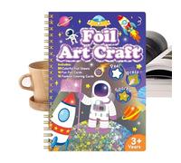 Nudorpn Kit Créatif Foil pour Filles - Autocollants à Décoller et Presser avec Feuilles Métallisées - Fournitures de Création Artistique pour Filles Garçons Adolescents Famille | Jeu Éducatif