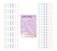 Nudorpn Lot de 156 autocollants pour renforcer les trous, renforts circulaires colorés en papier, pour classeur, cahier, signet, note