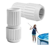 Nudorpn Lot de 2 raccords de tige télescopique de piscine avec serrure à came, pièces de rechange robustes pour tiges de piscine, compatibles avec épuisette, aspirateur de sol et accessoires de