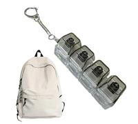 Nudorpn Porte-clés Fidget - Pendentif Silencieux avec lumière - Petite décoration de Sac à Dos - pour , Adolescents, Adultes, programmeurs, étudiants, études, Travail, Voyages