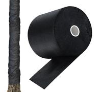 Nudorpn Protection pour tronc d'arbre, 10 cm × 40 m, 80 m/120 m, protection contre le gel, en coton, pour l'entretien de l'écorce, bandage noir en non-tissé pour la réparation et la protection des
