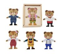 Nudorpn Puzzle de déguisement - Jouet éducatif pour Encourager l'attribution et Le tri - Jeux de Puzzle pour Habiller et Changer Les vêtements | pour Filles et à partir de 3 Ans Voyage