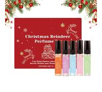 Nudorpn Spray parfumé - 5 ml x 5 - Huile naturelle de Noël - de renne - longue durée - Pour homme et femme - Pour le corps, la peau, les cheveux, les voyages, le quotidien, les