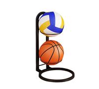 Nudorpn Support de basket-ball, étagère de rangement pour balles - Support de présentation en fer - Étagère de rangement multicouche multifonction en boules de fer pour chambre à coucher, salon