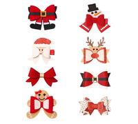 Nœuds à cheveux de Noël | Compilation festive mignonne, accessoires de cheveux de Noël | Pour l'école, la fête, les repas, l'extérieur, le travail, les voyages, la maison, le travail, les femmes, les