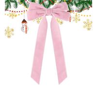 Nœuds à cheveux pour filles | Décoration de Noël double couche | Nœuds à cheveux rouges pour décoration de fête | Pour filles, mariage, vacances, rendez-vous galant, porte, fenêtre, escalier, cheminée