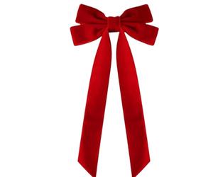 Nœuds à cheveux pour filles | Décorations de Noël en velours | Breloque en forme de nœud d'arbre réutilisable - pour filles, mariage, vacances, rendez-vous, porte, fenêtre, escalier, cheminée, salon