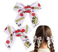 Nœuds Cheveux Filles 2 Pièces Barrettes Rentrée Scolaire Mignonnes Drôles