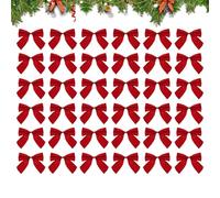 Nœuds d'arbre de Noël : 36 pièces de décorations de fête, décoration d'arbre décorative, mot-clé, taille moyenne, accent festif, matériau en tissu, catégorie de décoration, utilisation