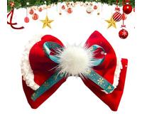 Nœuds de cheveux de Noël mignons pour filles, pinces à cheveux en bec de canard | Pinces à cheveux rouges à la mode, accessoires de noël pour jeux de rôle, fête d'anniversaire, soirée à thème