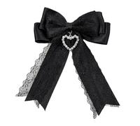 Nœuds de cheveux Romance Punk avec pince à cheveux avec | Accessoire de des années 2000 pour les fêtes et les événements spéciaux avec de grands nœuds pour cheveux