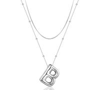 Nœuds de Cou pour Femmes, Filles, chaînes à Lettres en Papillons personnalisées, Pendants alphabétiques Bijoux en chaîne à Plusieurs Anneaux, parfums d'individu