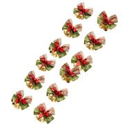 Nœuds de noël avec cloches, 12-L rouge double orthographe