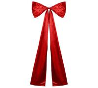 Nœuds de Noël - Décoration de maison géante 114 x 46 cm - Nœuds festifs - Décoration de sapin de Noël - Pour mariage, fête, mur, porte, entrée, jardin, terrasse, escalier, fenêtre