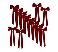 Nœuds de Noël en velours | 12 pièces Décorations de Noël - Décorations d'arbre de Noël, pour Porte D'entrée Bureau Guirlande Seuil Mur Jardin Salon