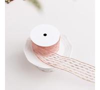Nœuds de Noël en velours bordeaux pour couronnes et cadeaux - Ruban floqué doux pour décoration de vacances de 26 cm (A)