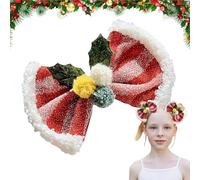 Nœuds de Noël pour filles | Pinces à cheveux de Noël, nœuds rouges pour cheveux, accessoires de mode colorés pour fêtes de Noël, fêtes à thème, fêtes d'anniversaire, jeux de rôle