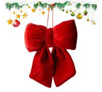 Nœuds de Noël - Velours 20 cm Moyen Décoration de Noël 3D Décoration Arbre Décoration Élégante Guirlande | Porte d'entrée, Maison, Extérieur, Hiver, Automne, Anniversaire, Mariage, Décoration de Fête