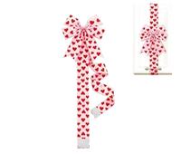 Nœuds de Saint-Valentin | Décorations de cœurs rouges pour les fêtes | Décoration d'arbre de Saint-Valentin avec nœuds de fête | Pour Noël, porte, mur, miroir, poignée, armoire et fenêtre