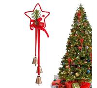 Nœuds en ruban de velours avec clochette, décoration de vacances avec pomme de pin pour appartement, maison, petit espace, salon, chambre à coucher, vitrines de magasin de vente au détail