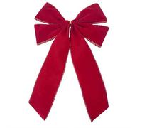 Nœuds en ruban de velours pour décorations de sapin de Noël, artisanat rustique, cadeau artisanal, nœuds torsadés pour Noël, maison, clôture, escaliers, balustrade, cheminée, intérieur et extérieur