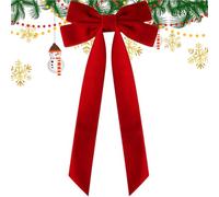 Nœuds en velours pour sapin de Noël | Accessoires de style double couche - Pendentifs pour sapin de vacances - Pour Nouvel An, mariage, vacances, rendez-vous galant, chambre à coucher, porte, fenêtre