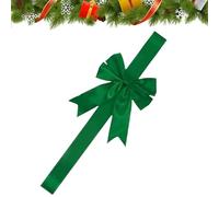 Nœuds et rubans de Noël pour l'armoire - Décorations de fête réutilisables - Grand nœud vert pour la maison, la cuisine, le casier - Pour portes, entrées, clôtures, arbres, couronnes de voiture
