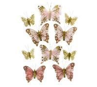 Nœuds papillon avec ciseaux 10 pcs, rose