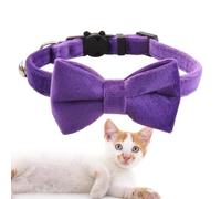 Nœuds Papillon Chien - 28x1x0,5cm Collier Animaux Clochette | Réglable Chat Petit Chien Cravate | Tissu Doux Confortable Léger Mode Cou pour Mariage Photographie Voyage