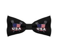 Nœuds papillon confortables pour homme, motif drapeau américain, crosse, réglables, pré-noués, pour mariage, fête, travail, quotidien