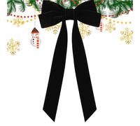 Nœuds pour cheveux | Décoration de Noël double couche - Nœuds rouges pour sapin - Pour Nouvel An, mariage, vacances, rendez-vous galant, chambre à coucher, porte, fenêtre, salon, cheminée, porche
