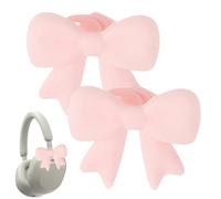Nœuds pour écouteurs 2 pièces en silicone | Accessoire de casque en silicone pour filles, adolescents, étudiants, amis, anniversaire, vacances, maison, bureau