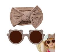 Nœuds pour nouveau-né, lunettes et bandeaux pour bébé, en nylon élastique doux, bandeau pour nouveau-né, avec