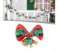 Nœuds pour sapin de Noël, 1 ou 10 mini cloches ornementales avec design délicat, structure robuste pour arbre, boîte cadeau, couronne, décoration de fête (1 pièce)
